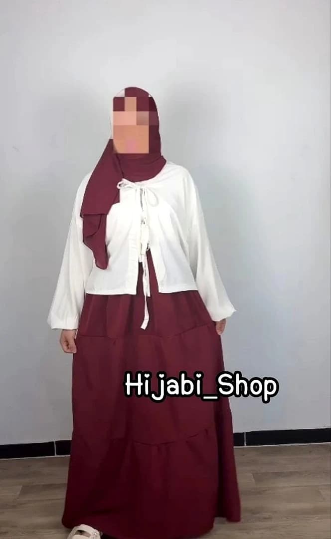 Jupe maxi skirt with gilet - Image 4